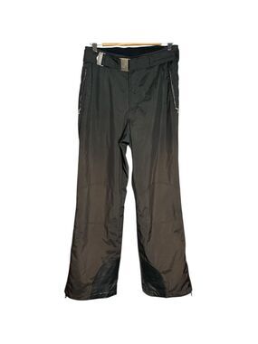 Bogner Ski Pants Snowboarding Black & Brown Ombre Belted Women's, Sz 10